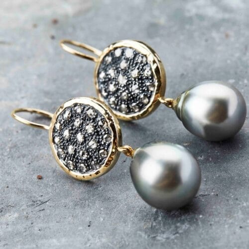 topka drops tahiti perle Ørehængere