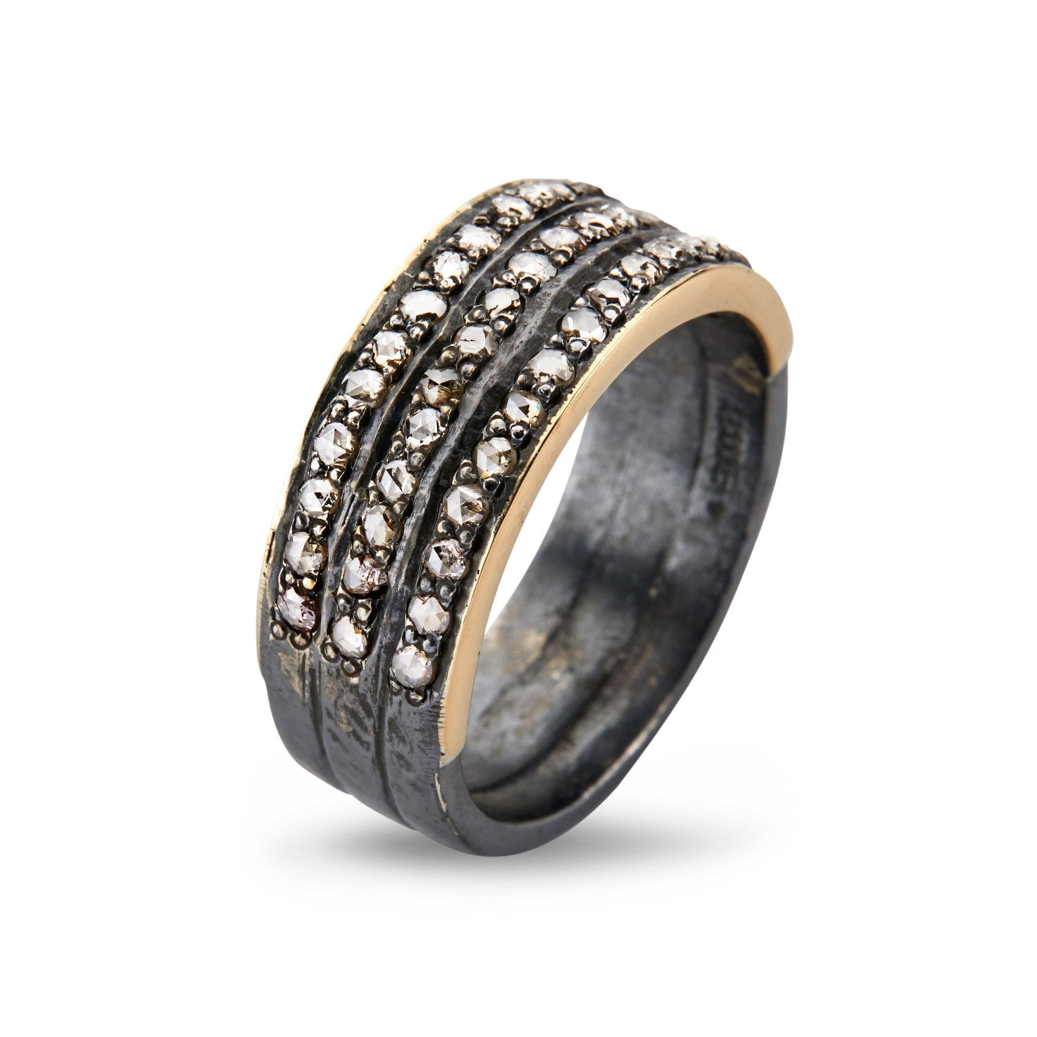 jackie triple pavé diamant ring