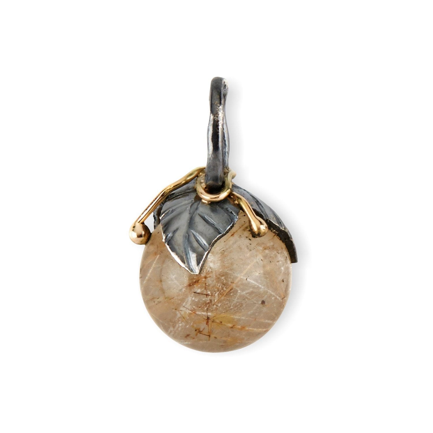 stor rutile kvarts sten vedhæng