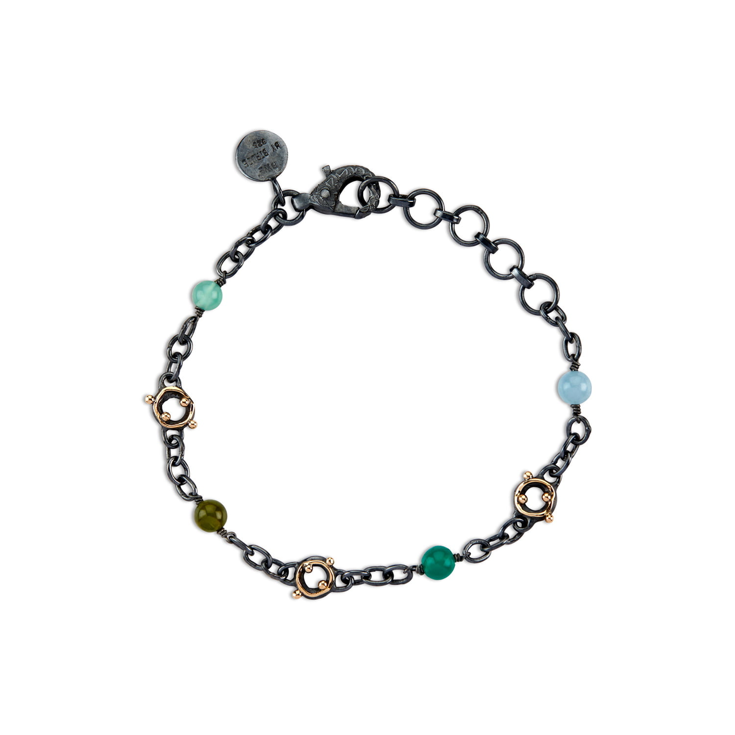 Chain Zeus Stones Blue Green Mix