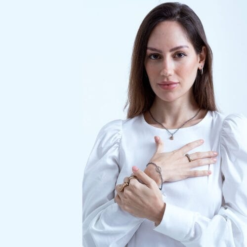 guldsmykker med diamanter