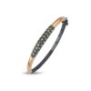 Bangle bracelet with diamonds