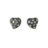 Heart shaped earstickers with diamonds
