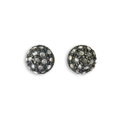 ball shaped earstickers with diamonds
