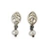 leaf shaped earstickers with pearls