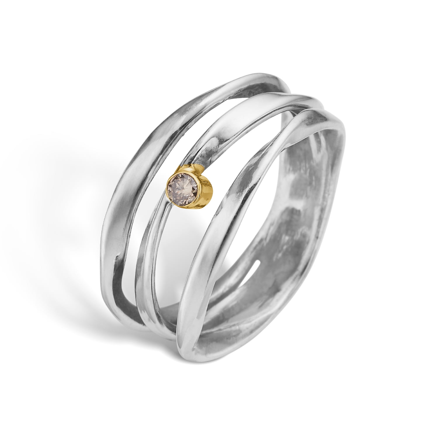 Lotus Trio Plain Ring