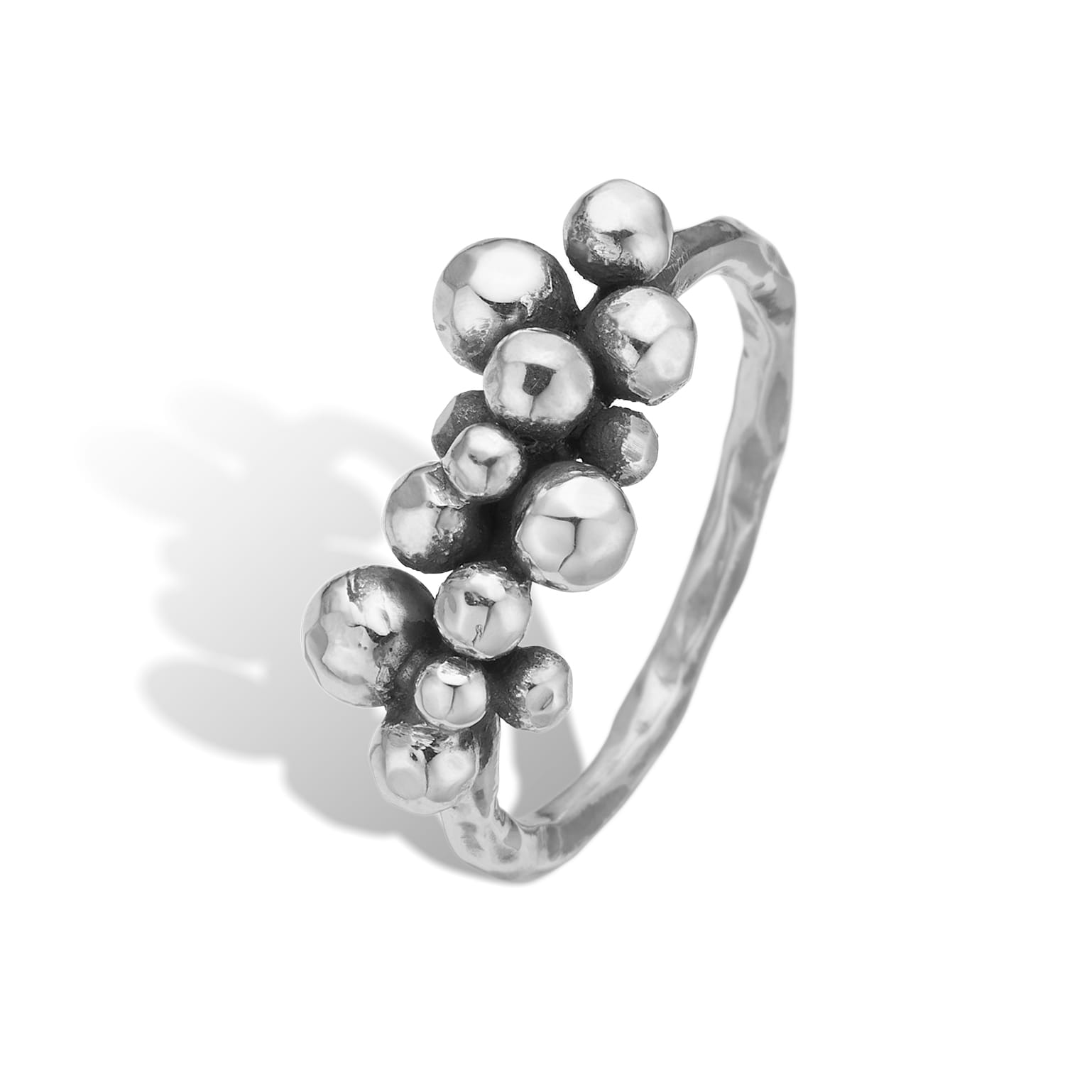 Sølv ring med kugler, unikt design