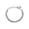 Sølv armbånd med kugler og lås