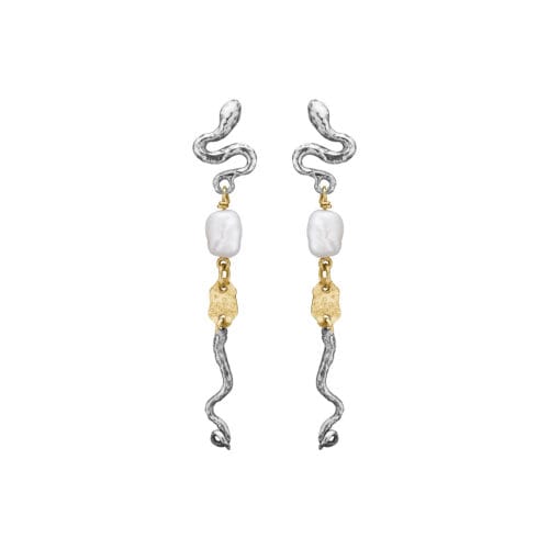 Serpent Perle Øreringe